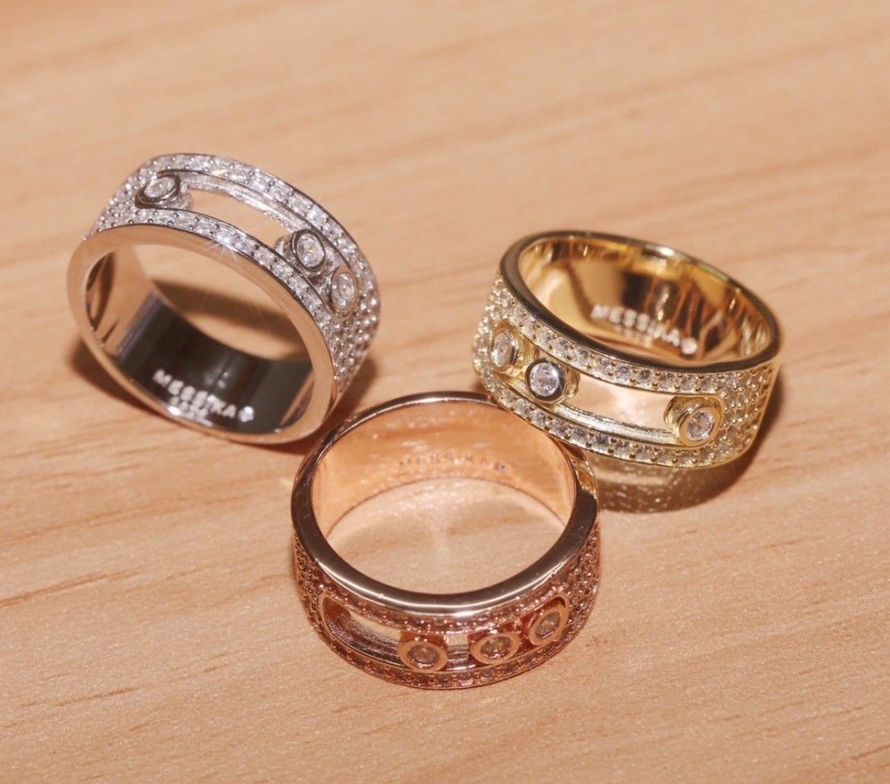 2019 El último modelo de anillo de moda encantador elegante hermoso lleno Diamondin