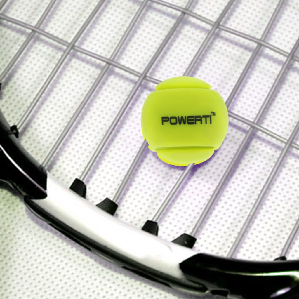 ouken Tenis Squash Raqueta Antivibrador de Silicona Tenis Cadena de Choque de amortiguación Calabaza de la Raqueta Amortiguador Amarillo 2pcs