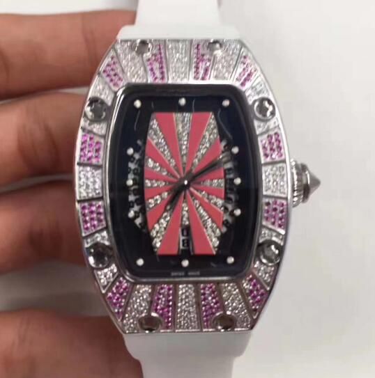 New Luxury Watch 904l Steel Case Sapphire Crystal Fancy Diamond Automatic Ladies Watch White Rubber Strap Limited Edition Women Wristwatch Best Watches Sports Watches From Alan66 362 7 Dhgate Com