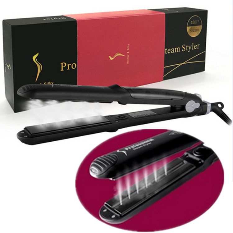 Compra Peluquería Profesional Plancha Alisadora A Vapor Plancha Alisadora  Plancha Al Vapor Planchas De Vapor Calentamiento Rápido Herramientas Para  El Cuidado Del Cabello Barato | Entrega Rápida Y Calidad | Es.Dhgate