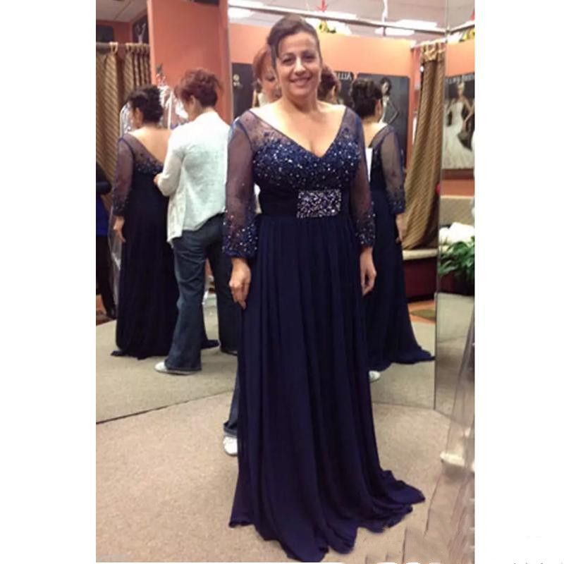 dark blue mother of the bride dresses