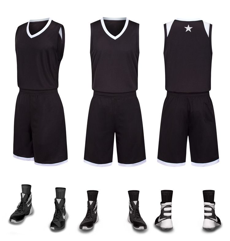 black and white basketball jersey