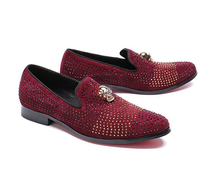 red and gold dress shoes