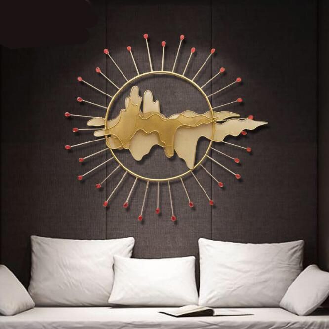New Chinese Home Iron Art Wall Decoration Creative Wall Decoration