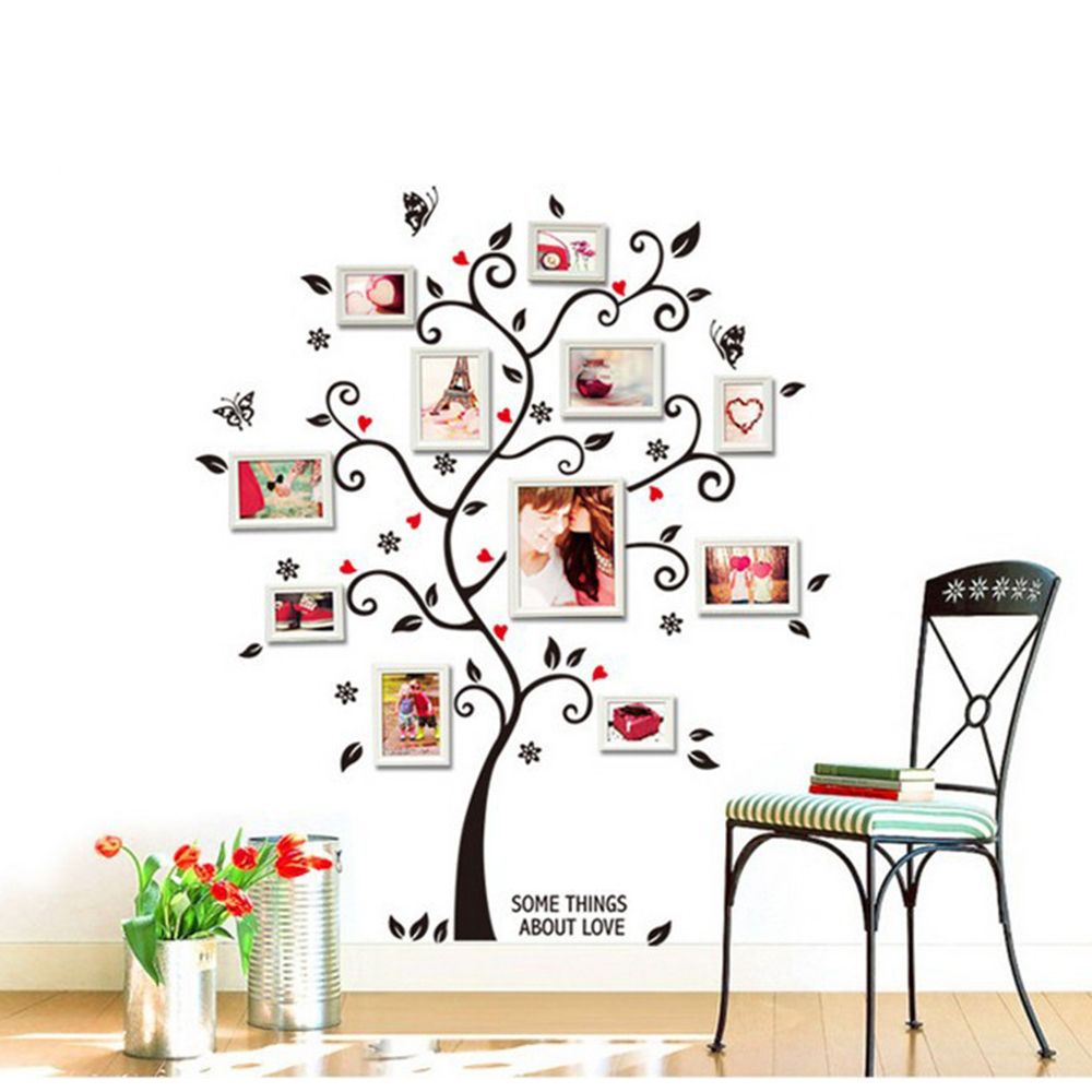 3D DIY Removable Family Photo Tree PVC Wall Sticker Mural Decals Home Decoration