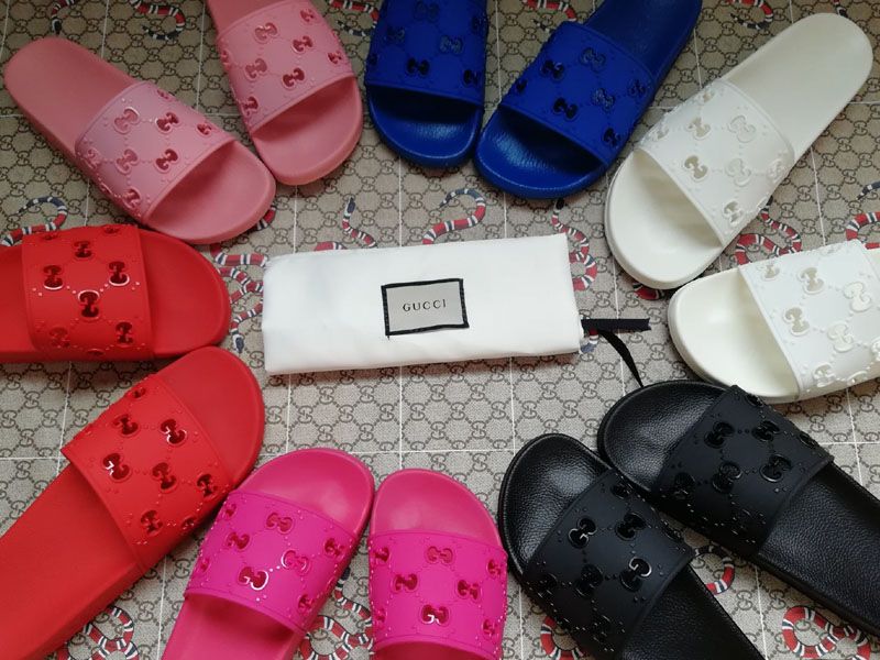 pink gucci slides men