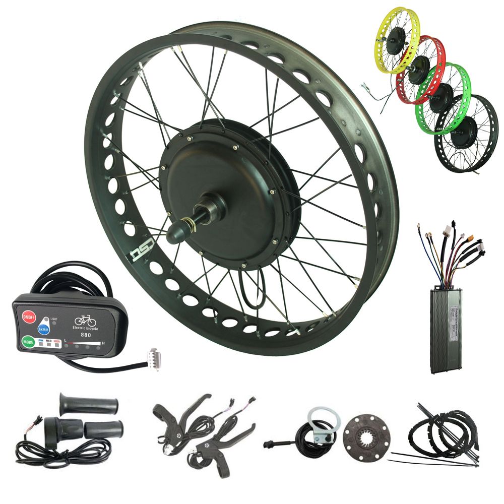 48V Electric Bike Conversion Kit 20 24 26 inch 4.0 Tyre LCD Fat 750W 1000W 1500W 48V Electric Bike Conversion Kit 20 24 26 inch 4.0 Tyre LCD Fat 750W 1000W 1500W