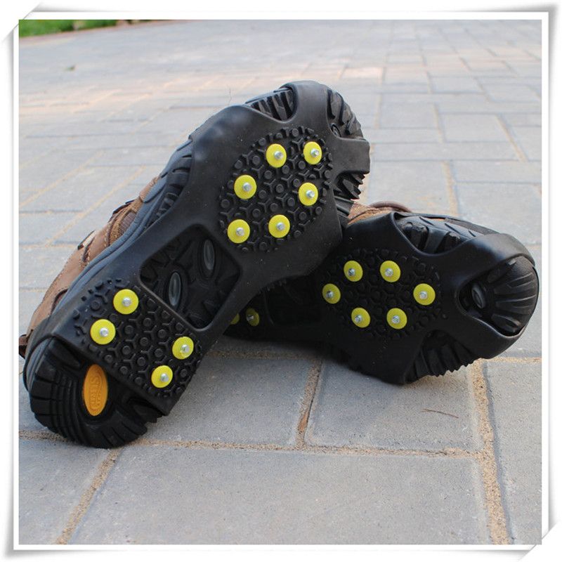 Acquista Manopole Da Neve Sul Ghiaccio Scarponi Da Trazione Tacchetti Di Gomma Picchi Di Gomma Antiscivolo 10 Ramponi Scarpe Calzature Antiscivolo A 4,13 € Dal Dhgatehuwai | DHgate.Com