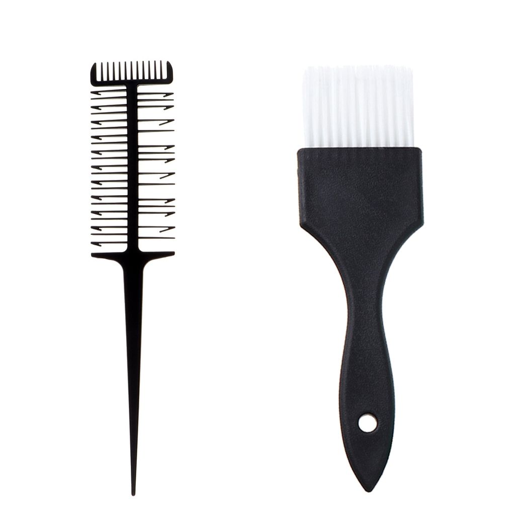 how to highlight hair with a brush