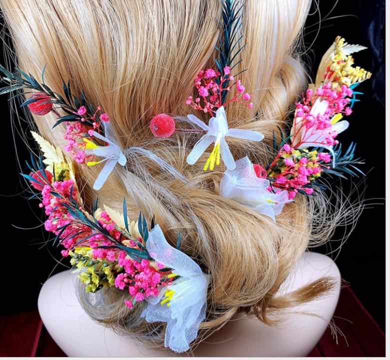 dried flower headband