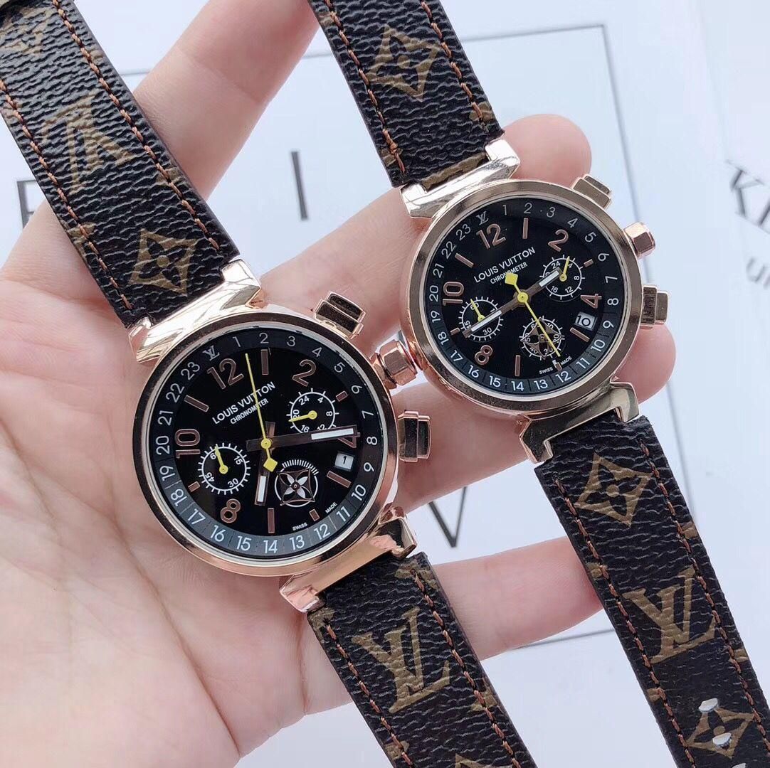 Steward middelalderlig Afgang til New Tourbillon Watch Mens Watches Top Brand Luxury Date Week Moon Phase Watch  Men Brown Leather G2 LOUIS VUITTON From Huangyi8809, $2.9 | DHgate.Com