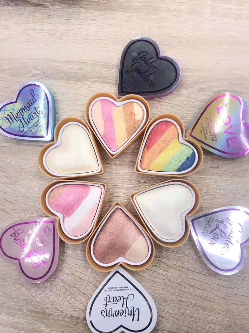 Makeup HighlighterGoddess Of Love Bleeding Heart Radiance Mermaid Heart  Dragon Heart Highlighters For Your Face And Eyes Triple Baked Powder From  Phoenix_chan, $1.12