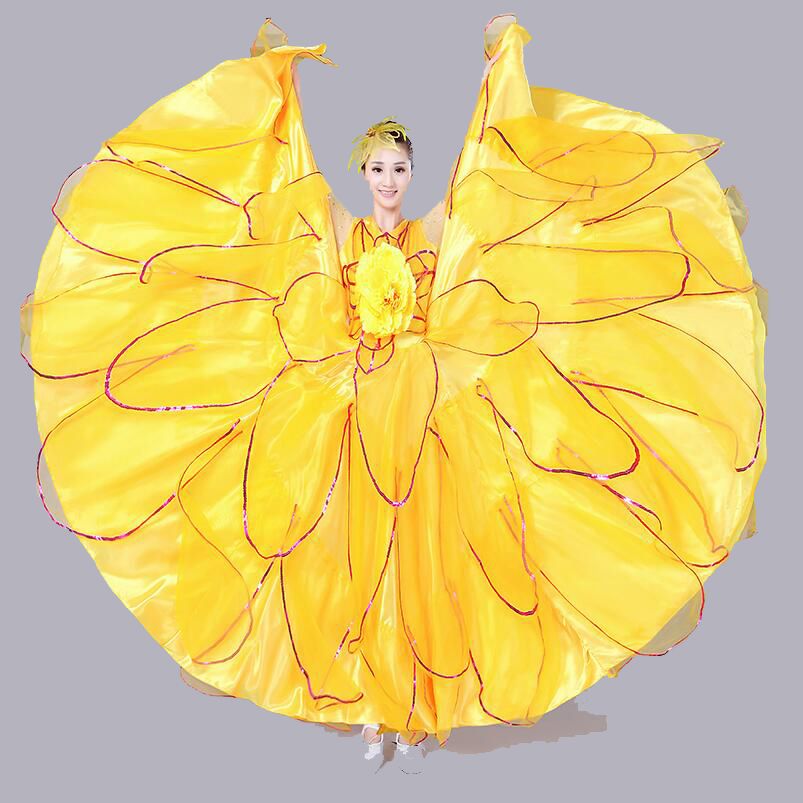 Acheter 360 Degres Femmes A Manches Longues Espagnol Costume De Flamenco De Corrida Robe De Danse Robe Longue Robe Fille Robe De Flamenco Rouge Pour Filles L227 De 40 26 Du Hannahao