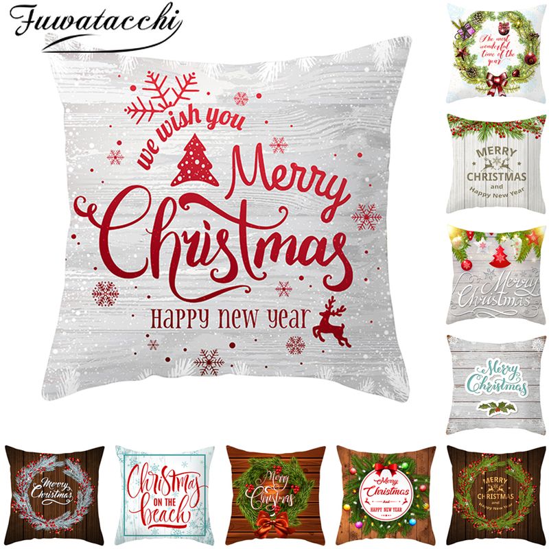 Fuwatacchi Christmas Pillow Cover Throw Pillows For Couch