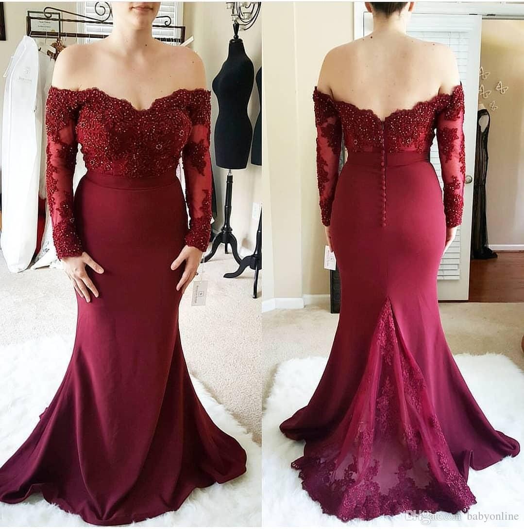Long Sleeves Wedding Guest Dress Robes 