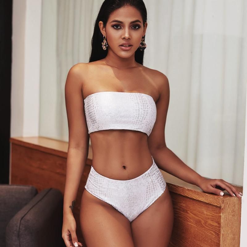 silver bathing suit top