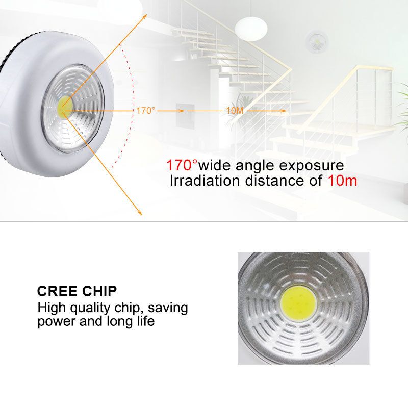 2019 2019 Cob Led Stick Touch Under Cabinet Light Kitchen Bedroom