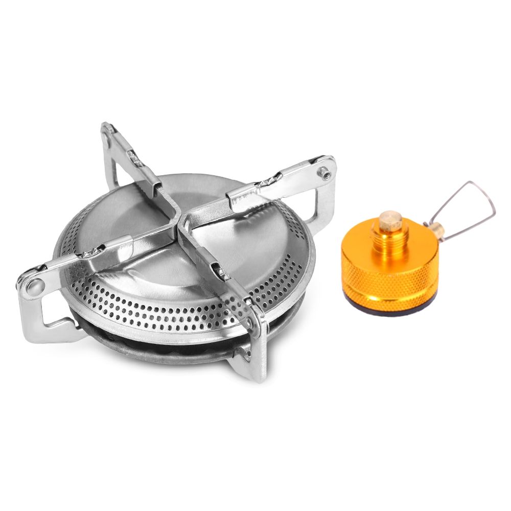 Portable Folding Mini Camping Stove Butane Gas Cooker Head Outdoor