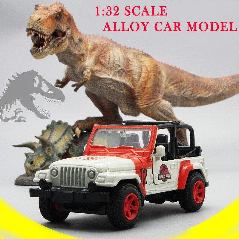 Jurassic Park 1:32 Escala Jeep Alloy Modelo Toy Car Diecast Presentes  Coleção