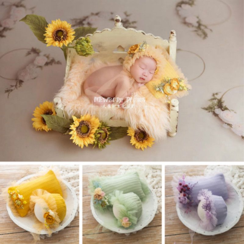 infant flower hats