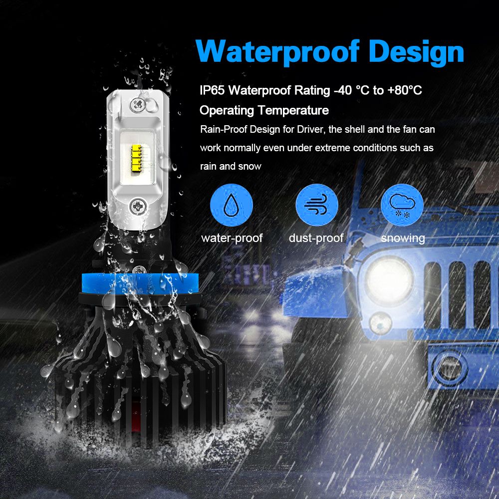 2X 6000K White H4 HB2 100W LED Fog Light bulbs Headlight For Can-Am Outlander US