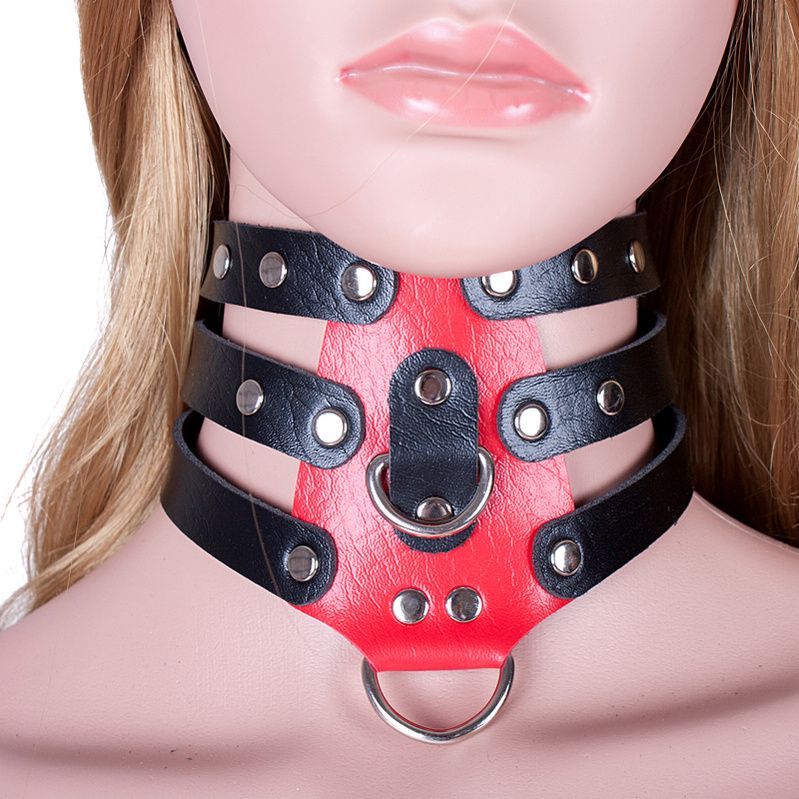 Pink Girl Toy. Leather Collar