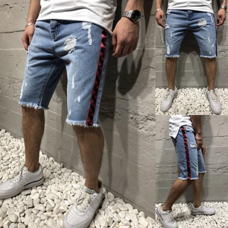 mens shredded shorts