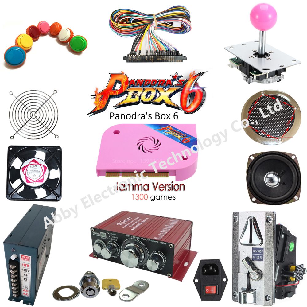 Diy Arcade Parts Bundles Kit With 1300 In 1 Multi Game Board Joystick Switching Power Supply Buttons To Build Up Arcade Machine From Temy 160 81 Dhgate Com