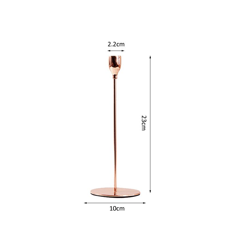 ضياء. 10 × H23cm - ذهب وردي