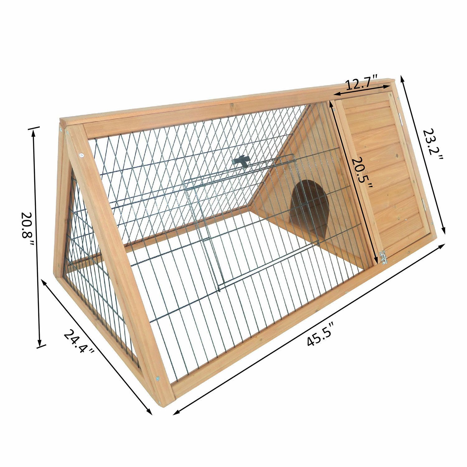 satin al pawhut 46 ucgen ahsap tavsan hutch a frame house chicken coop hamster kafesi tl643 67 tr dhgate com
