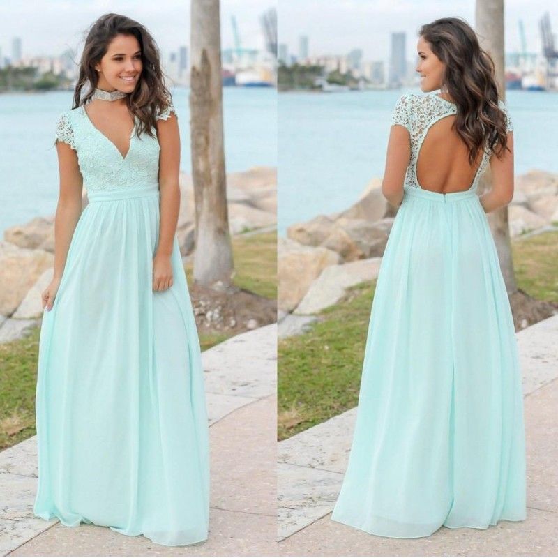 mint wedding guest dress