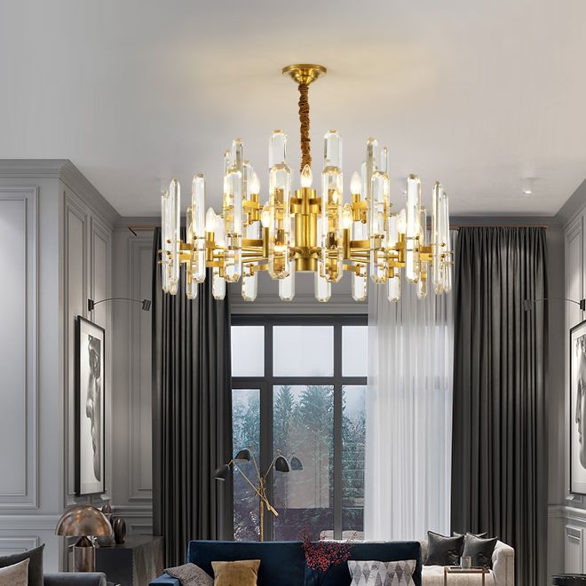 brass dining chandelier