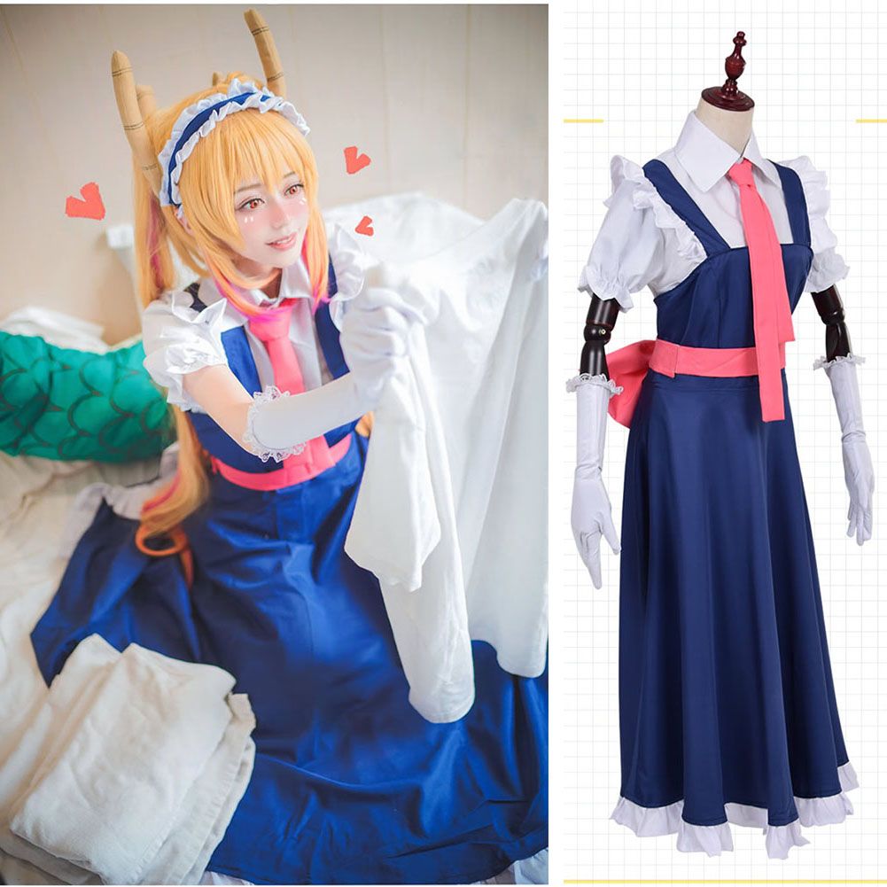 Japanese Anime Miss Kobayashi's Dragon Maid Tohru Dress Outfit Cosplay Costume Japanese Anime Miss Kobayashi's Dragon Maid Tohru Dress Outfit Cosplay Costume