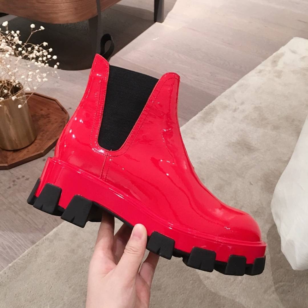 red leather boots australia