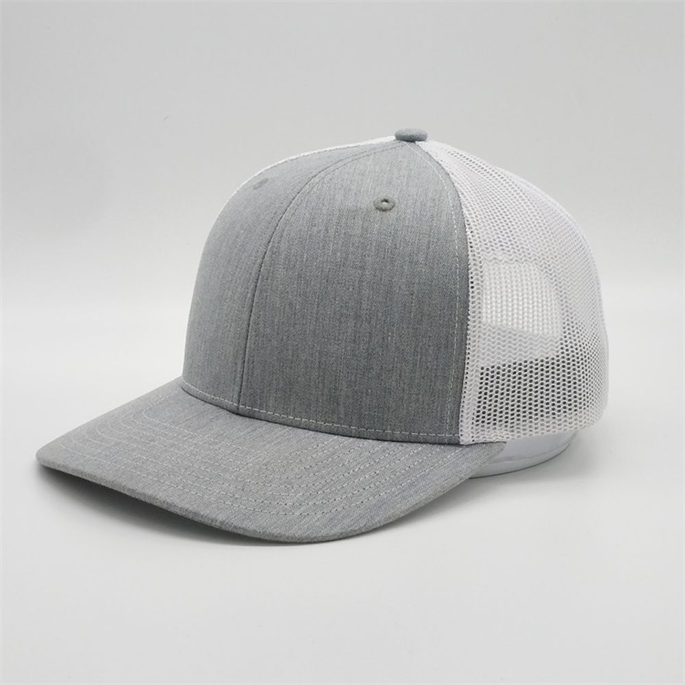 Customised Heather Grey Blank Trucker 