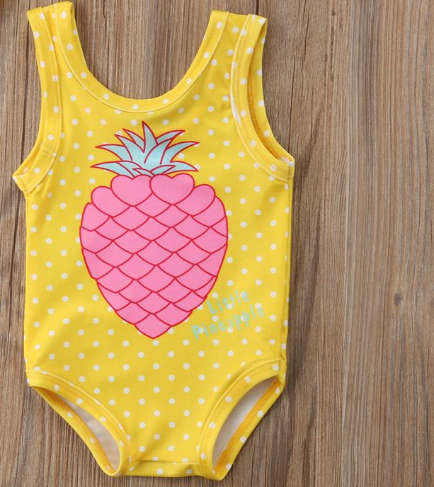 baby pineapple bathing suit