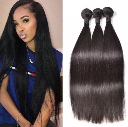 Indian Straight Hair Bundles Raw Virgin Indian Hair Straight 8