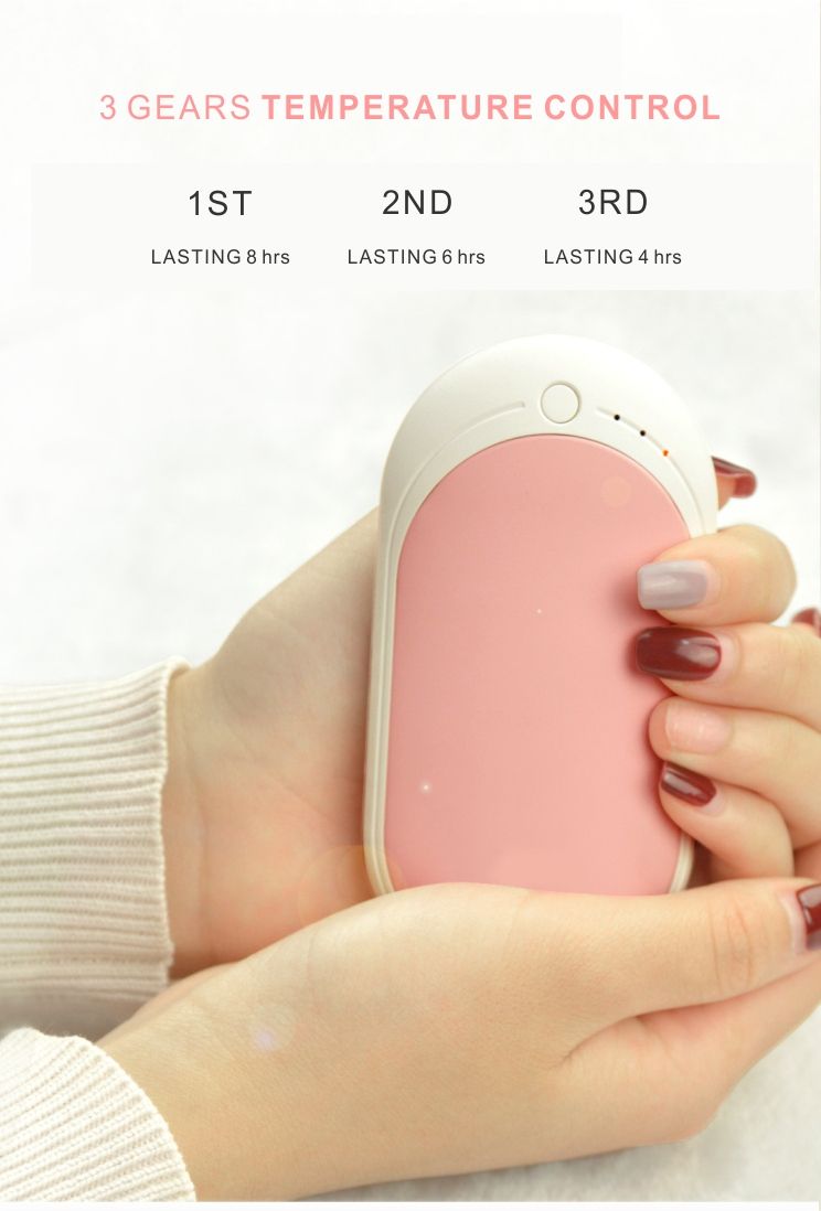 USB Rechargeable Pocket Wired Electric Hand Warmer Winter Warm Xmas Gift UK
