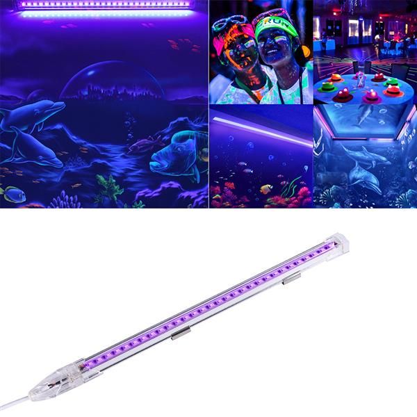 compre luces uv led barra luz negra 9w portatil lampara lampara linda linkable linterna linterna para halloween arte uv poster fiesta festivales