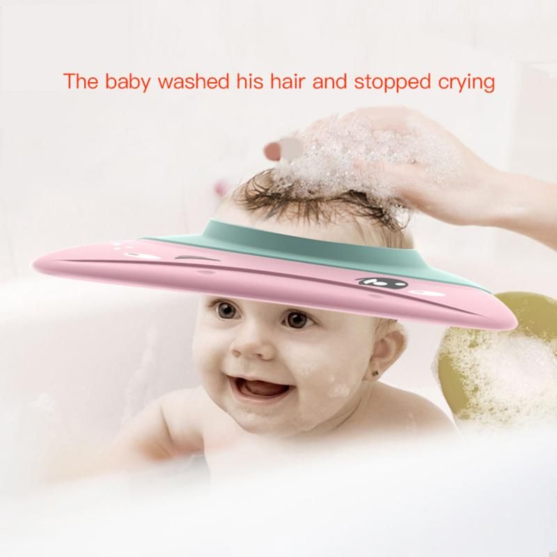 Amazon Com Baby Shower Cap Silicone Shower Visor Bathing Hat