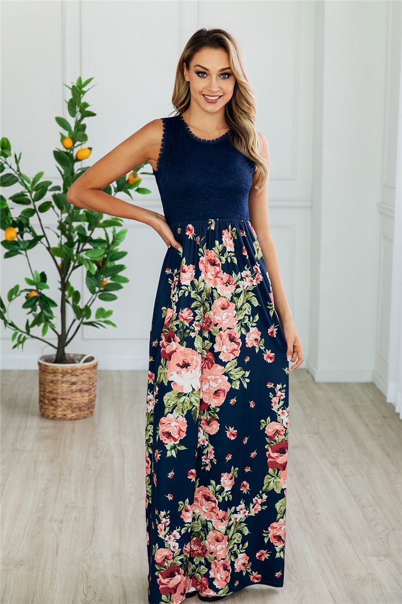 long flowered summer dresses