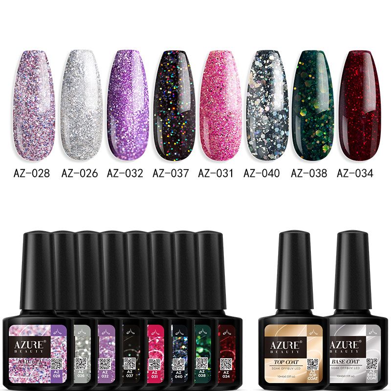 Beauty Newest Color Led Gel Polish Salon UV Nail Gel Lacquer Set Soak