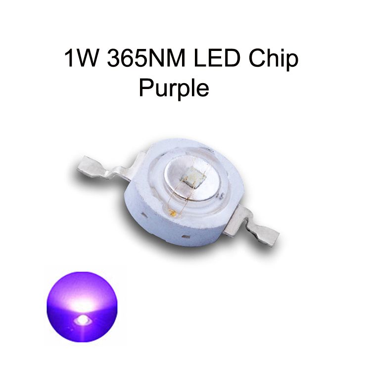 1W perple 365nm circuito integrato del LED