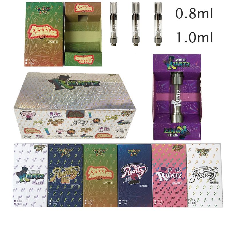 Jokes Up Runtz Carts 0 8ml Runtz Empty Vape Cartridges Packaging 1ml 510 Ceramic Oil Cartridges Wax Vaporizer 510 Thread E Cigarette Atomize From Ascycling 0 71 Dhgate Com