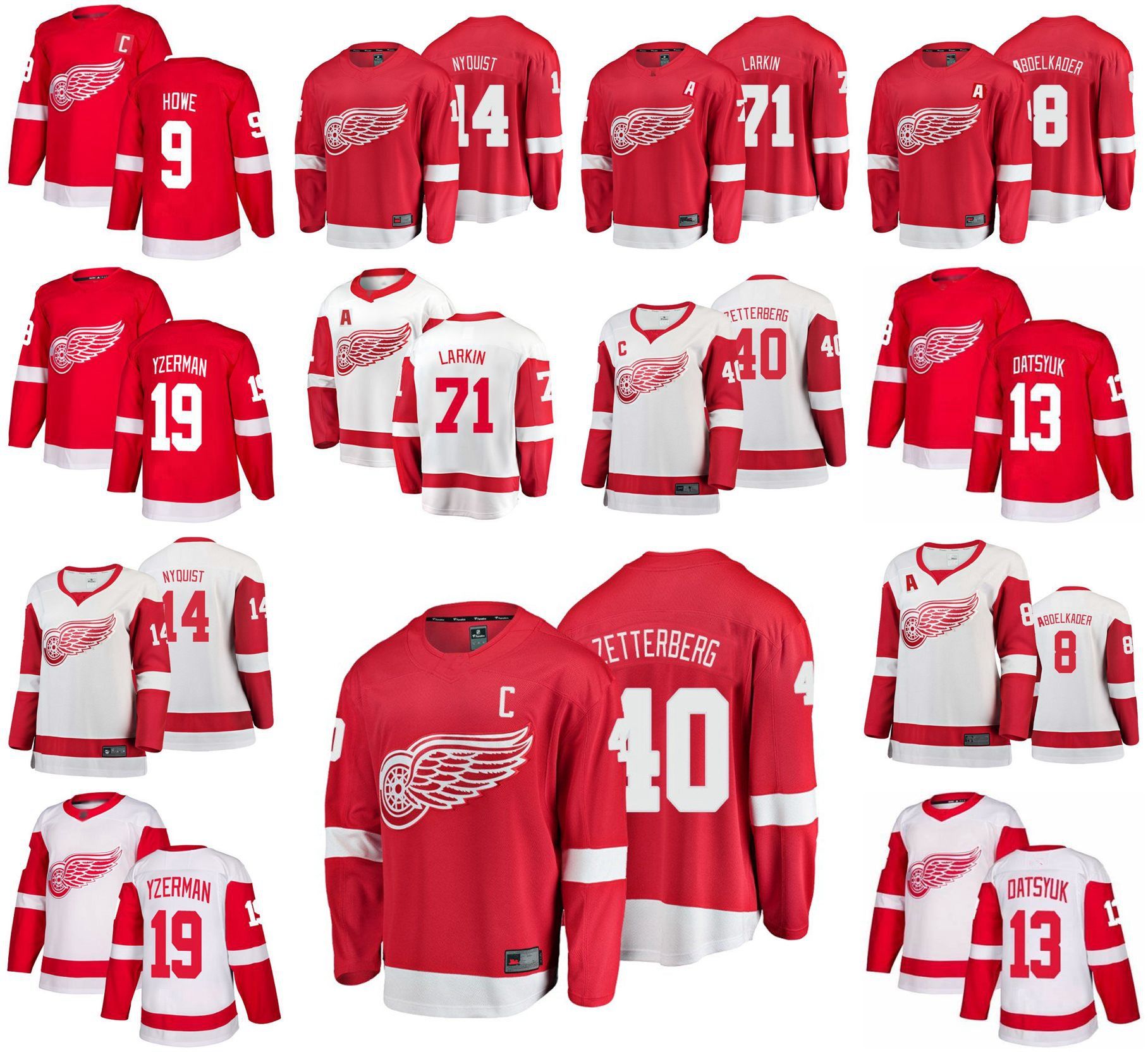 larkin red wings t shirt