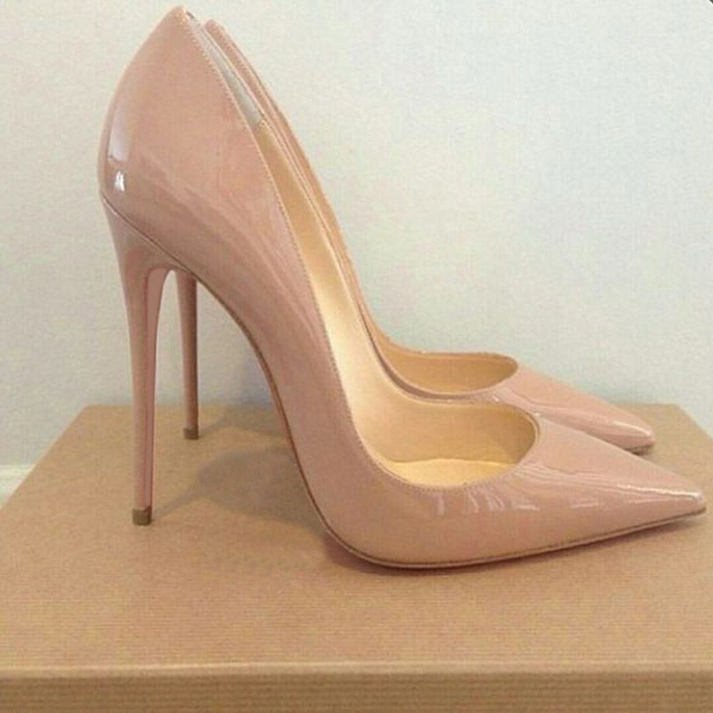 nude heels pointy