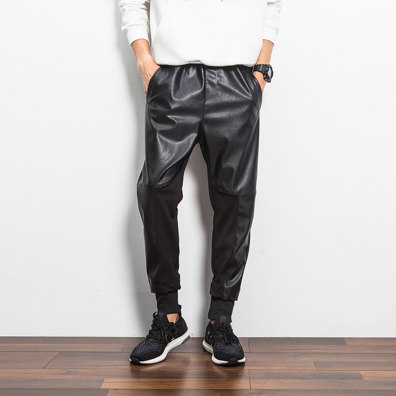 leather tracksuit mens
