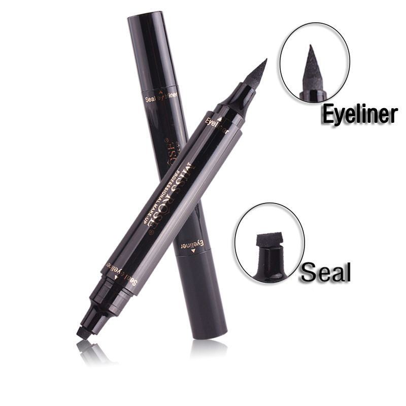 Hot Eyeliner & Seal Eyeliner Double Ended Stamp Eye Liner Waterproof Lasting 2 Styles Optional