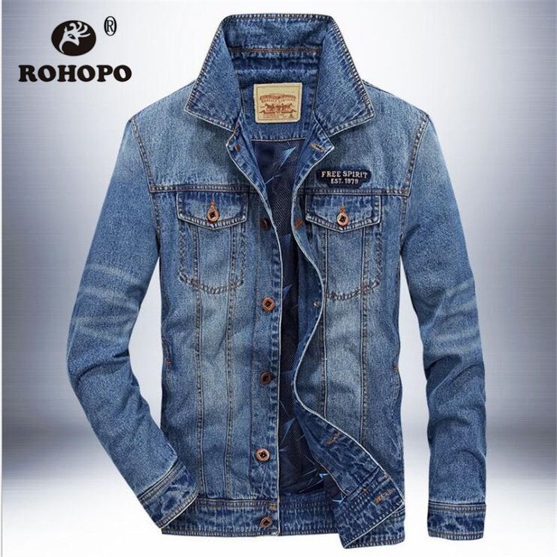 casaco denim homem