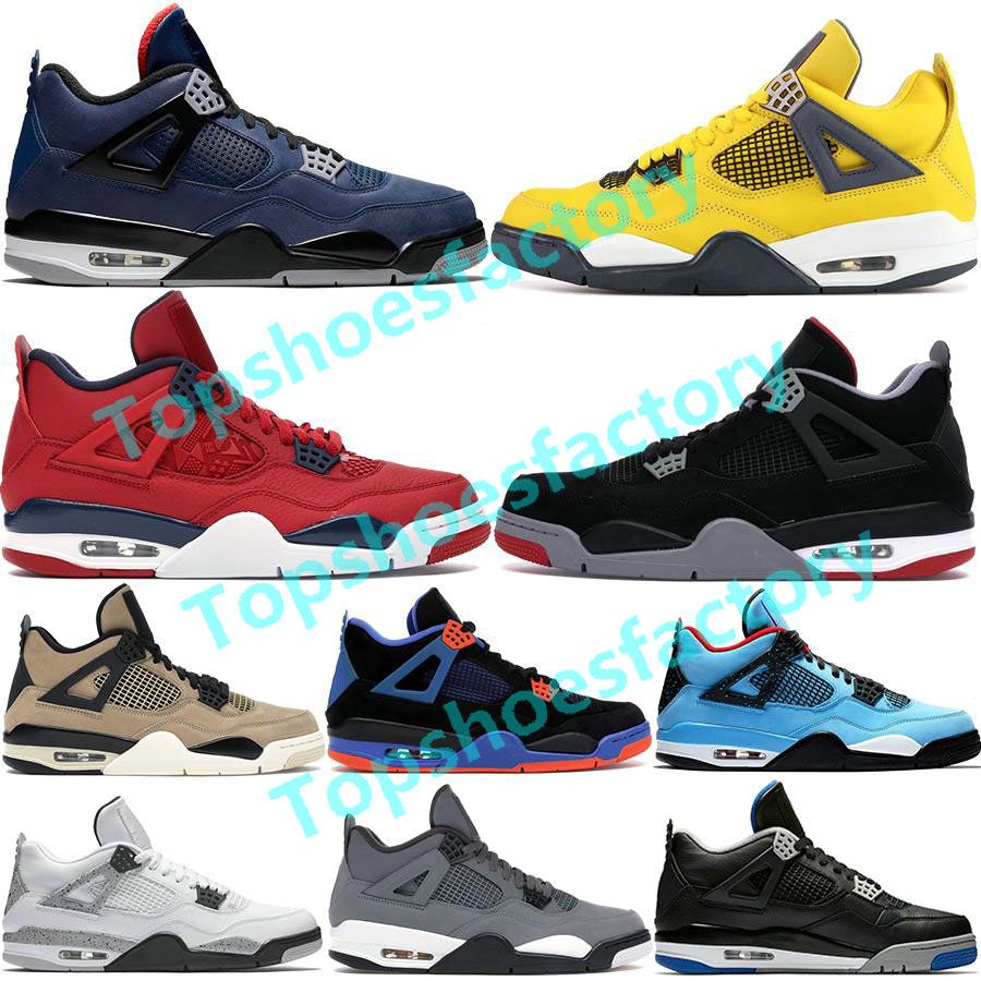 Top Jumpman 4 4s Men Basketball Shoes 2020 What The Black Cat Thunder